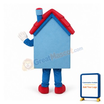 Blue House Mascot Costume