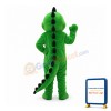 Cute Christmas Green Dinosaur Mascot Costume