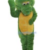 Cute Christmas Green Dinosaur Mascot Costume