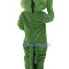 Cute Christmas Green Dinosaur Mascot Costume