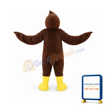 Brown Hawk Lightweight Mascot Costume