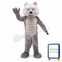 Grey Power Wolf Mascot Costume