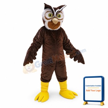 Brown Owl Mascot Costume