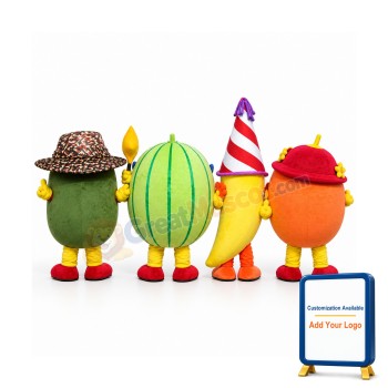 Kiwi,Watermelon,Banana,Orange Mascot Costume