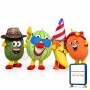 Kiwi,Watermelon,Banana,Orange Mascot Costume