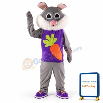 Easter Rabbit Plush Adult Mascot Costume