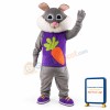 Easter Rabbit Plush Adult Mascot Costume