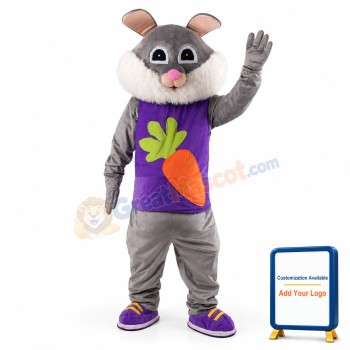 Easter Rabbit Plush Adult Mascot Costume