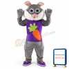 Easter Rabbit Plush Adult Mascot Costume