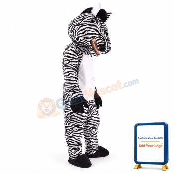 Cute Zebra Mascot Costume