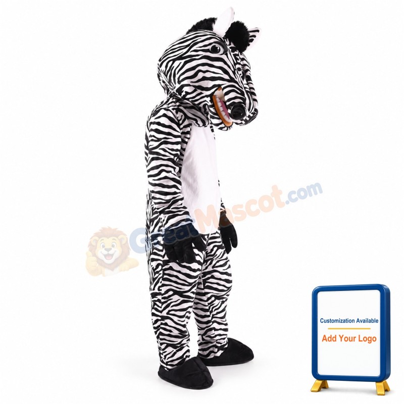 Cute Zebra Mascot Costume