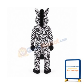 Cute Zebra Mascot Costume