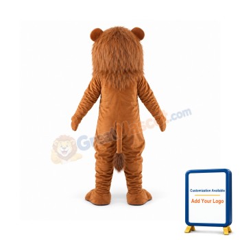 Cute Wally Lion Mascot Costume