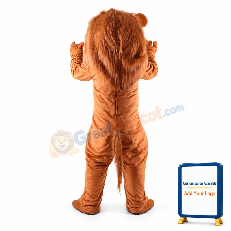 Cute Wally Lion Mascot Costume