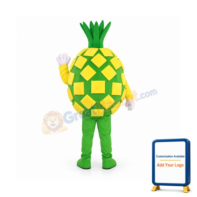 Pineapple Mascot Costume Fruits Vegetables Costume