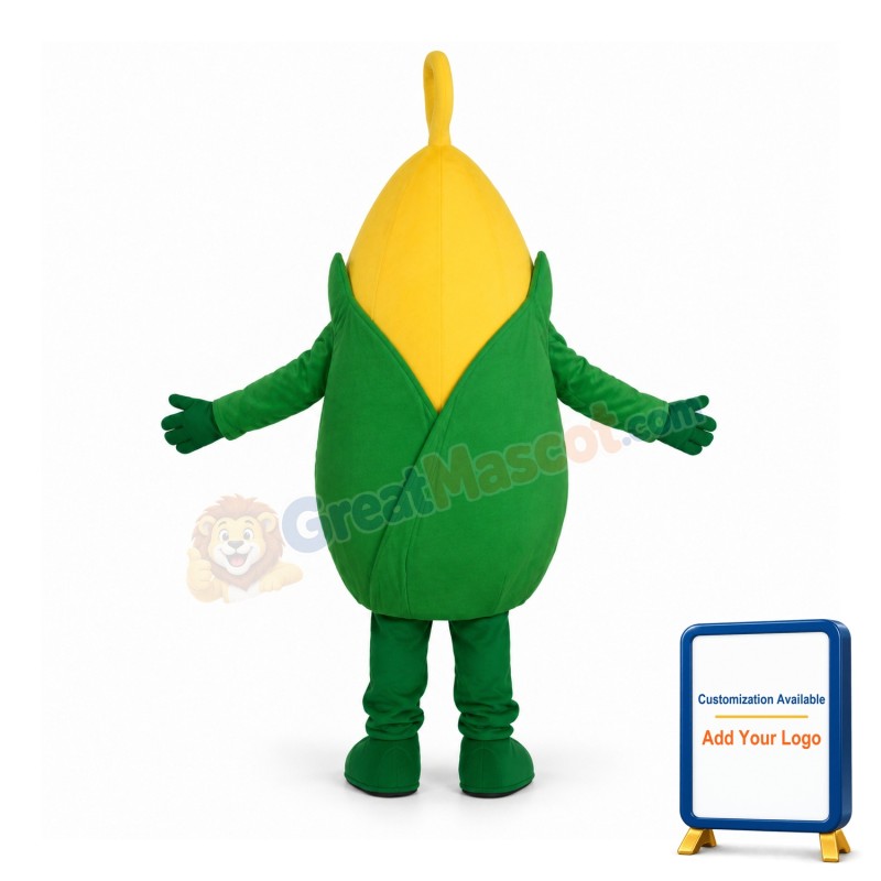 Corn Mascot Costume Fruits Vegetables Costume Mascot