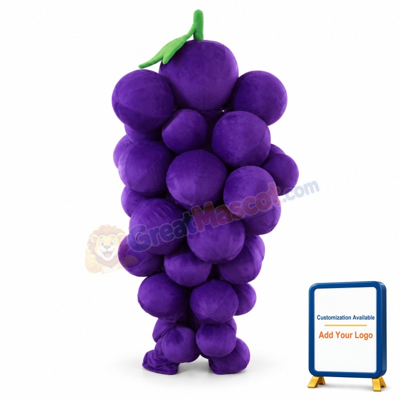 Grape Mascot Costume