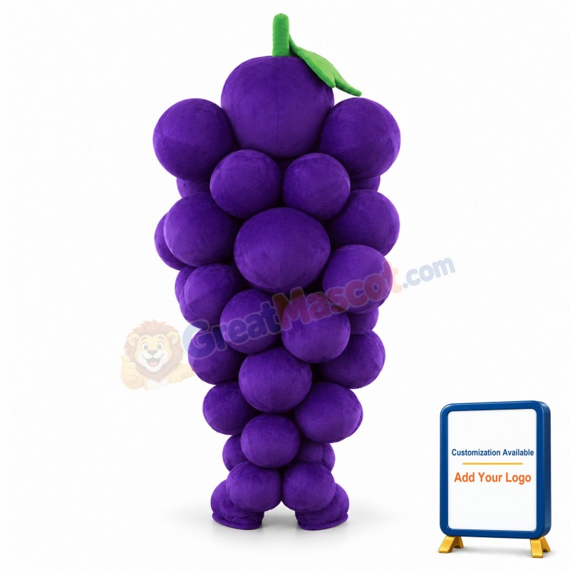 Grape Mascot Costume