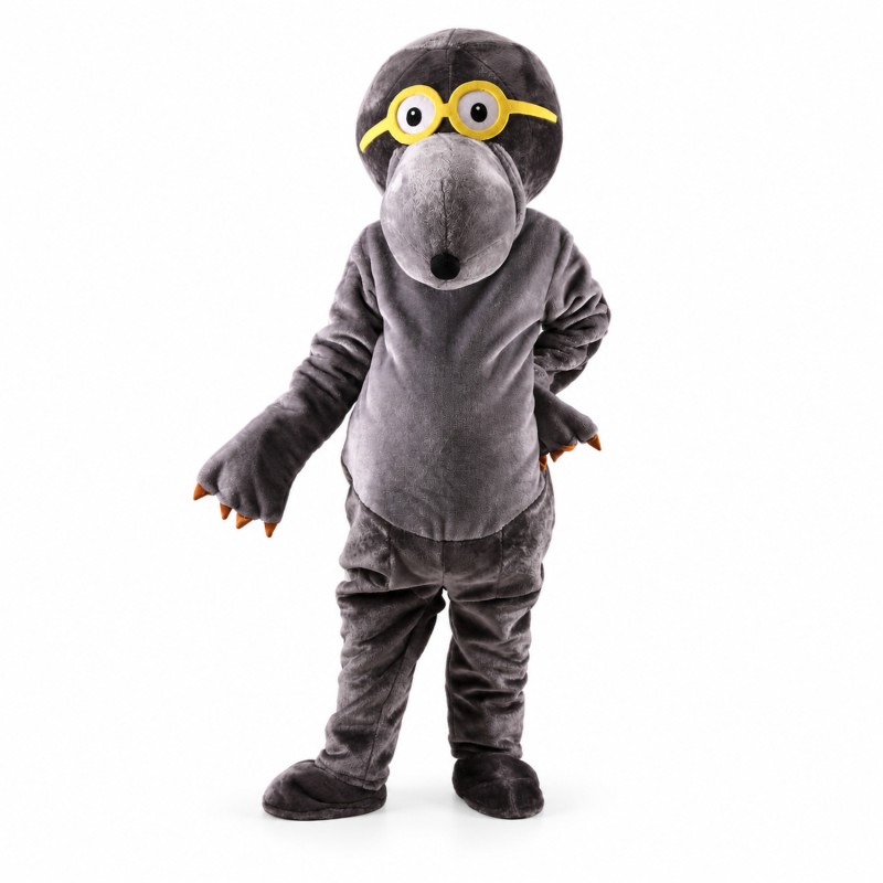 Glasses Mole Mascot Costume