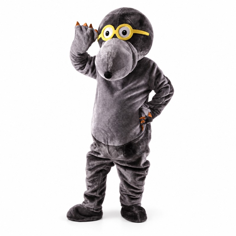 Glasses Mole Mascot Costume