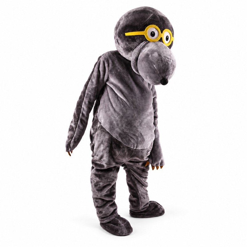 Glasses Mole Mascot Costume