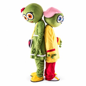Frog Plush Adult Mascot Costume