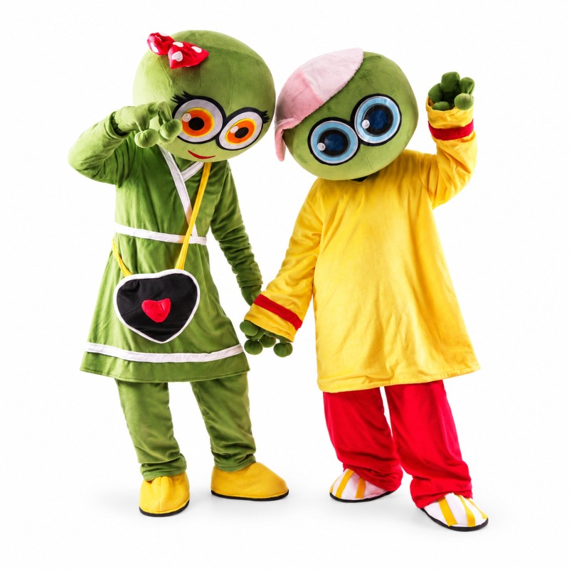 Frog Plush Adult Mascot Costume