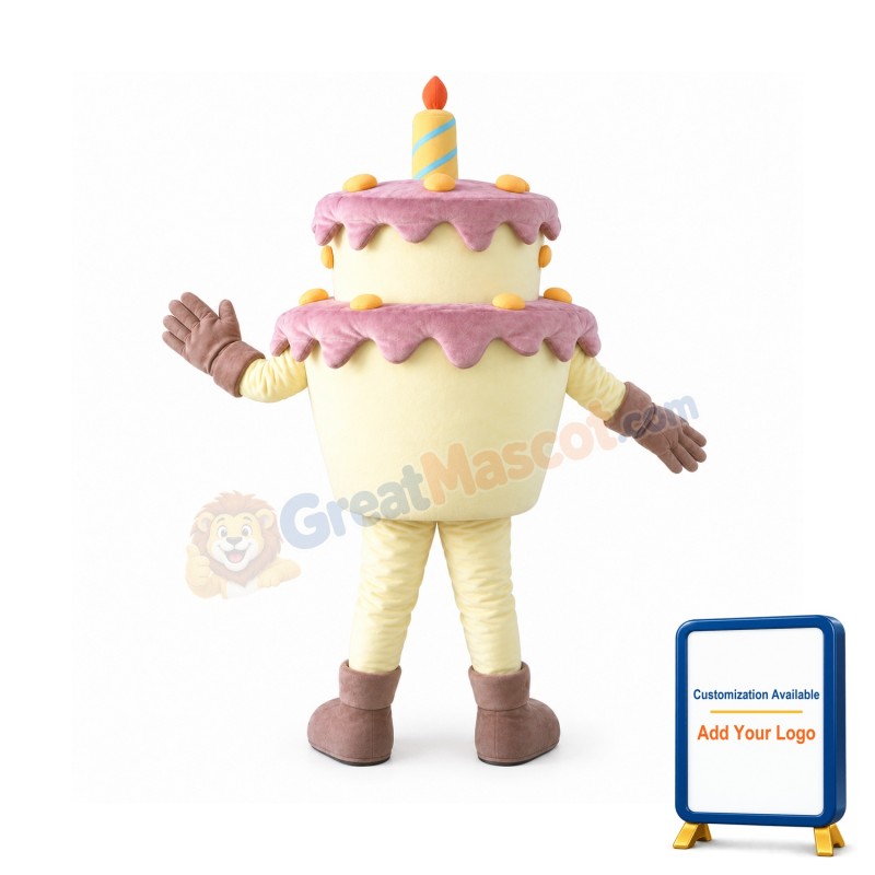 Birthday Cake Mascot Costume