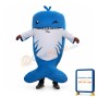 Blue Dolphin Mascot Costumes