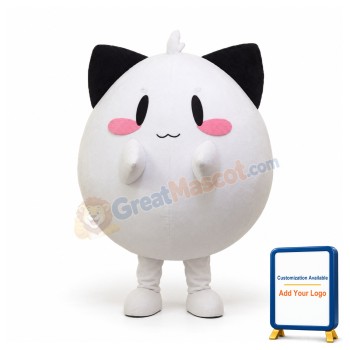 White Ball Mascot Costumes Free Shipping