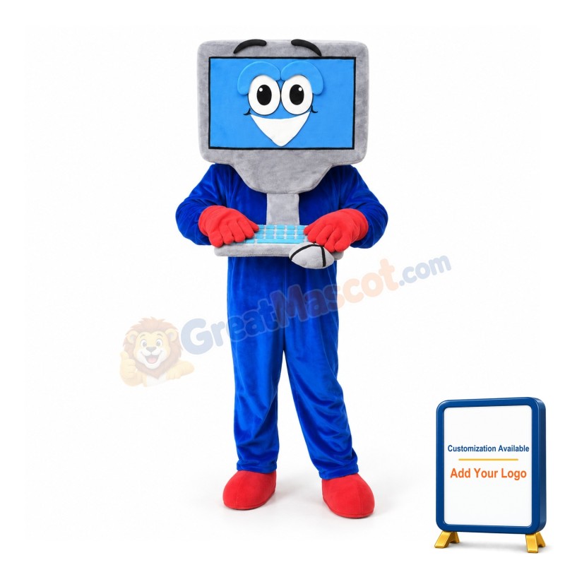 Blue Computer Mascot Costumes