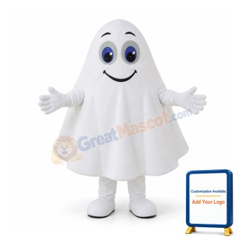 White Ghost Mascot Costumes