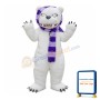 White Beggar Bear Mascot Costumes