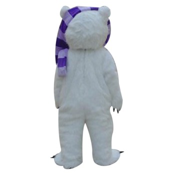 White Beggar Bear Mascot Costumes