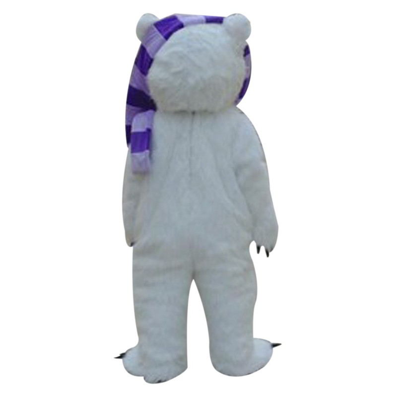 White Beggar Bear Mascot Costumes