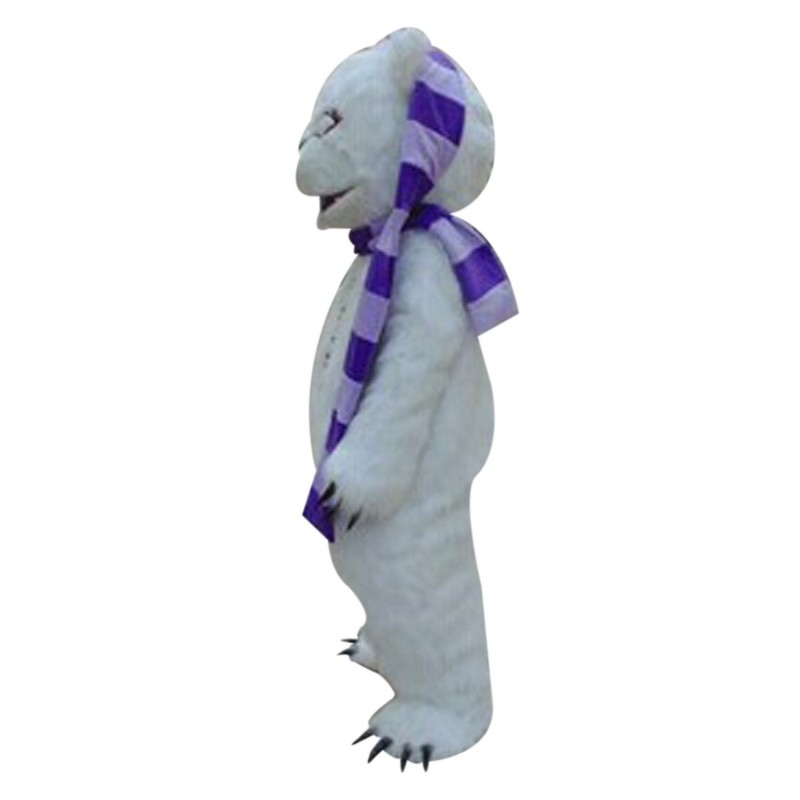White Beggar Bear Mascot Costumes