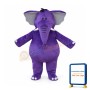 Purple Elephant Mascot Costumes