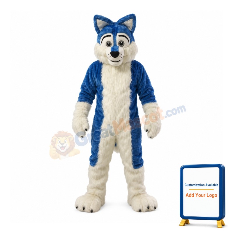 Blue Wolf Mascot Costumes