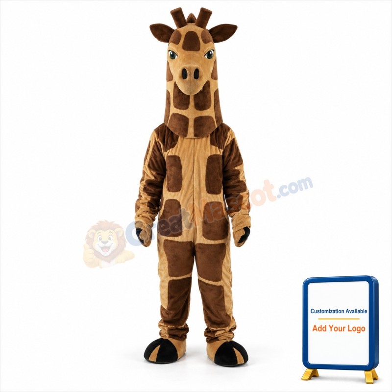 Realistic Giraffe Mascot Costumes