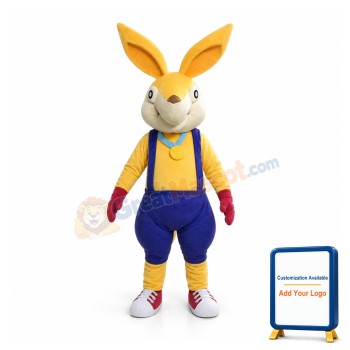 Yellow Rabbit Mascot Costumes Free Shipping