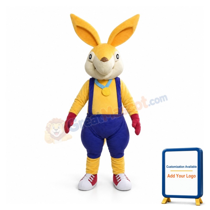 Yellow Rabbit Mascot Costumes Free Shipping
