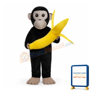 Chimpanzees and Banana Mascot Costumes