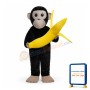 Chimpanzees and Banana Mascot Costumes