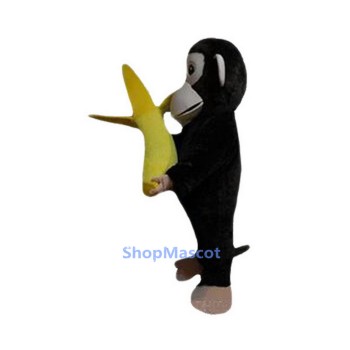 Chimpanzees and Banana Mascot Costumes