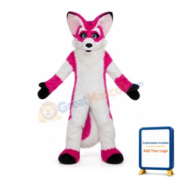 Pink Fox Mascot Costumes