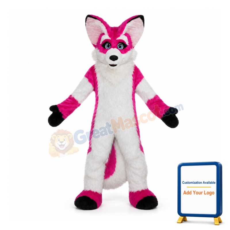 Pink Fox Mascot Costumes
