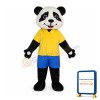 Panda Mascot Costumes Yellow T Shirt Free Shipping