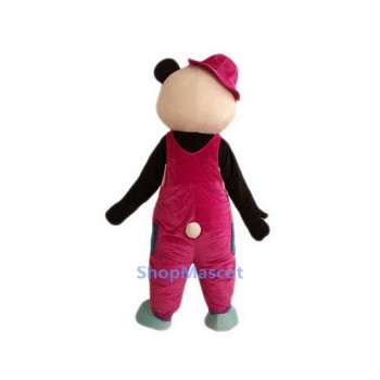 Cute Panda Red Hat Mascot Costumes