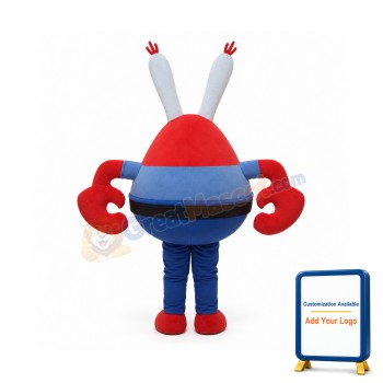 Professional Cute Blue Crab Mascot Costume
