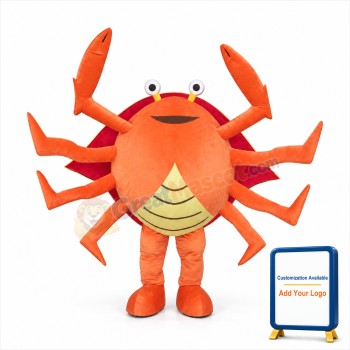 Orange Crab Mascot Costume